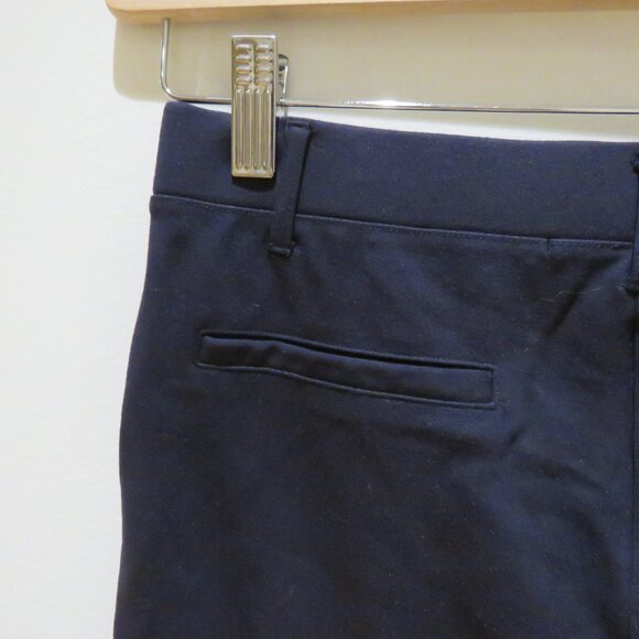QUINCE Ultra-Stretch Ponte Straight Leg Pants in Navy Blue Office Minimalist M - Picture 12 of 15